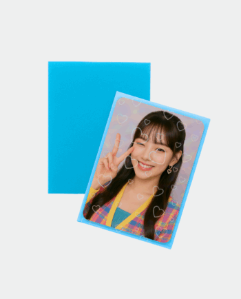 Sleeves | 50 Unidades | Holográfico Corações | Azul Claro | 66mm x 91mm | Para Photocard