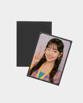 Sleeves | 50 Unidades | Holográfico Corações | Preto | 66mm x 91mm | Para Photocard