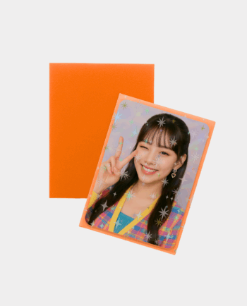 Sleeves | 50 Unidades | Holográfico Estrelas | Laranja | 66mm x 91mm | Para Photocard